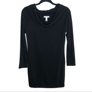 🛍3/$25 Long Sleeve Black Cowl Neck Sweater Dress